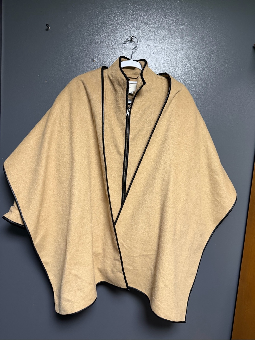 NWT A New Day 2-in-1 Convertible Faux Wool Scarf Coat Cape XS